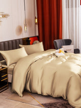 [Beige] SilkSilky-UK 19Momme Pure Silk Bedding Set 005