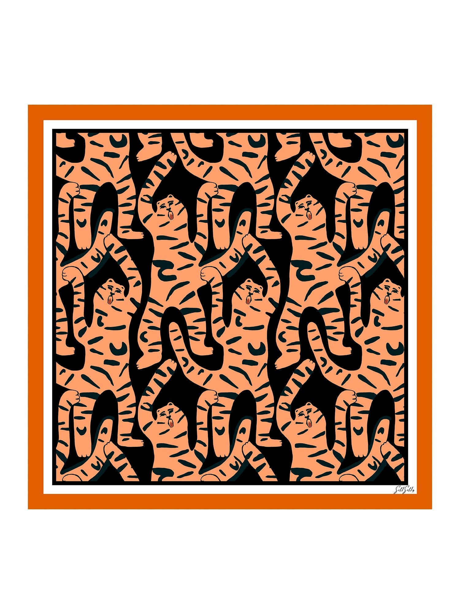 [Black Tiger] SilkSilky-UK Scarf 001