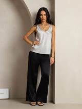 [Silver] SilkSilky-UK Sleeveless V Neck Camisole 005