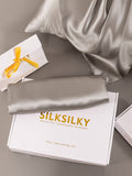 SilkSilky-UK 19Momme Pure Silk Pillowcase Gray 005