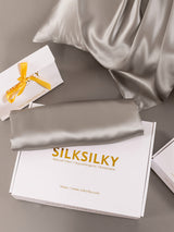 [Gray] SilkSilky-UK 22Momme Pure Silk Pillowcase 005