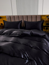 [Black] SilkSilky-UK 22Momme Bed Linen Set 004