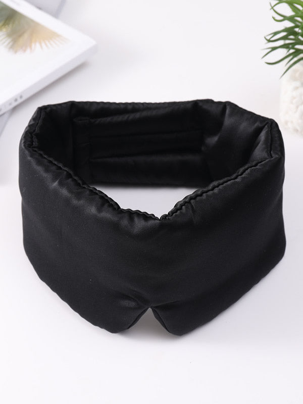 [Black] SilkSilky-UK 19Momme Pure Silk Eye Mask 004