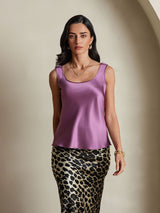 [Deep Purple] SilkSilky-UK Sleeveless Camisole 004