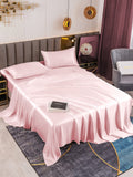 SilkSilky-UK 19Momme Pure Silk Sheet Pink 008