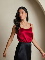 [Wine] SilkSilky-UK Spaghetti Strap Camisole 001