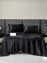 [Black] SilkSilky-UK 19Momme Bed Linen Set 007