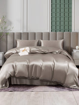 [Gray] SilkSilky-UK 25Momme Pure Silk Bedding Set 001