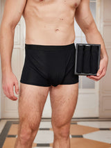 [Black] SilkSilky-UK 100% Silk Jersey Men's Underwear 001