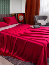 [Wine] SilkSilky-UK 25Momme Pure Silk Bedding Set 003