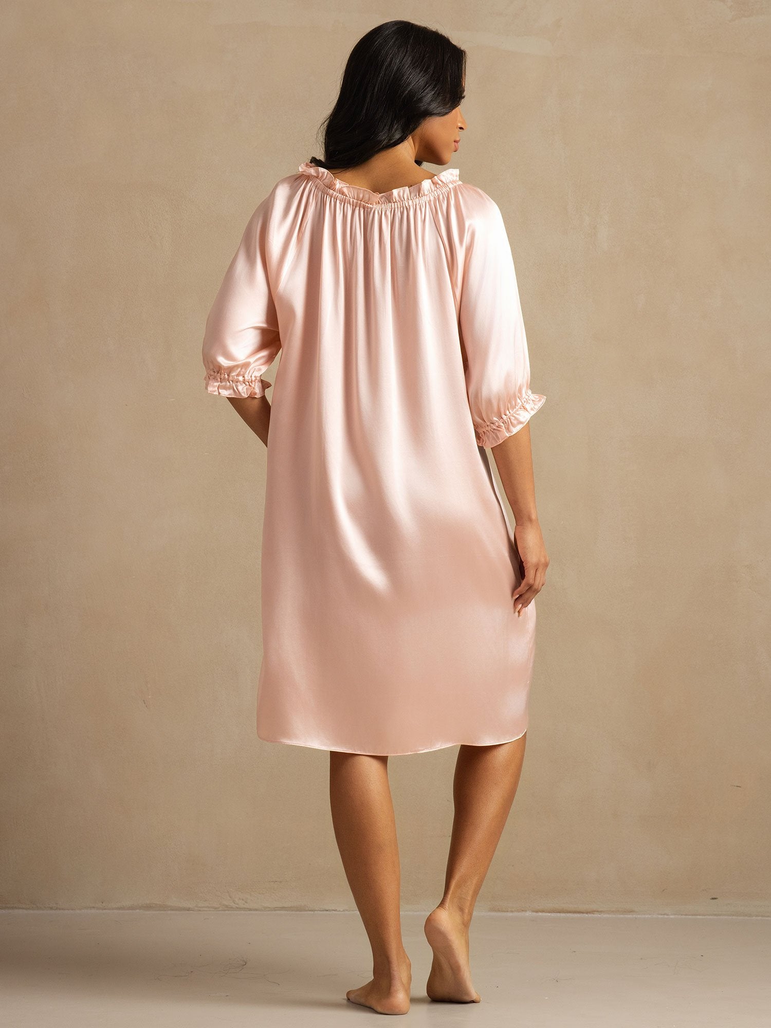 [LightPink] SilkSilky-UK Pure Silk Nightgown 002