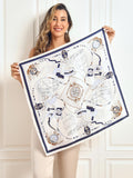 SilkSilky UK Pure Silk Scarf DarkBlue 003