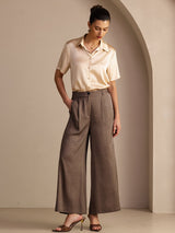 [Coffee] SilkSilky-UK Womens Pants 006