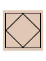 [Beige Square] SilkSilky-UK Scarf 001