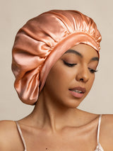 [Coral Pink] SilkSilky-UK Sleep Cap 001