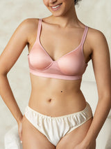 [Pink] SilkSilky-UK Silk Jersey Bra 004