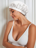 SilkSilky UK Pure Silk Sleep Cap White 002