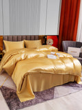 SilkSilky UK 22Momme Pure Silk Bedding Set Champagne 004