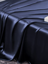 [Dark Blue] SilkSilky-UK 19Momme Bed Linen Set 005