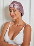 SilkSilky-UK-Pure-Silk-Sleep-Cap-Pale-Mauve-001