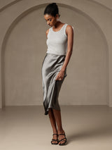 [Dark Gray] SilkSilky-UK Skirt 006