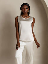 [Light Gray] SilkSilky-UK Sleeveless Round Neck Camisole 005