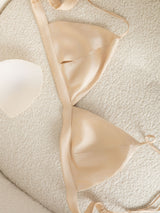 [Tan] SilkSilky-UK Silk Jersey Bra 006
