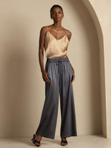 [DarkGray] SilkSilky-UK 19Momme Silk Womens Pants 006