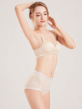 [Beige] SilkSilky-UK Silk Jersey Bra 005
