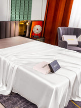 [White] SilkSilky-UK 25Momme Sheet 003