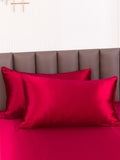 SilkSilky-UK 19Momme Pure Silk Pillowcase Wine 003