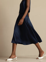 [Dark Blue] SilkSilky-UK Skirt 005