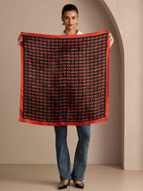 [Black Cherry] SilkSilky-UK Scarf 003
