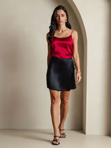 [Wine] SilkSilky-UK Spaghetti Strap Camisole 008