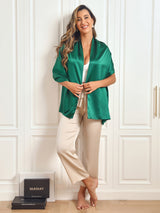 [Dark Green] SilkSilky-UK Scarf 003