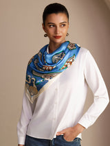 [Blue Fish] SilkSilky-UK Scarf 005