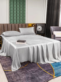 SilkSilky UK 25Momme Pure Silk Bedding Set Silver 003