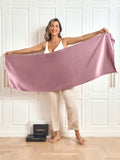 SilkSilky UK Pure Silk Scarf Lavender 002