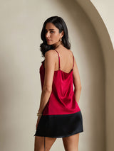 [Wine] SilkSilky-UK Spaghetti Strap Camisole 002