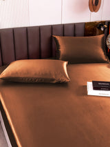 [Coffee] SilkSilky-UK 19Momme Bed Linen Set 005