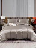 SilkSilky UK 22Momme Pure Silk Bedding Set Gray 001