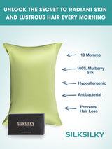 [Mint Green] SilkSilky-UK 19Momme Pure Silk Pillowcase 003