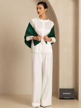 [Dark Green] SilkSilky-UK Scarf 003