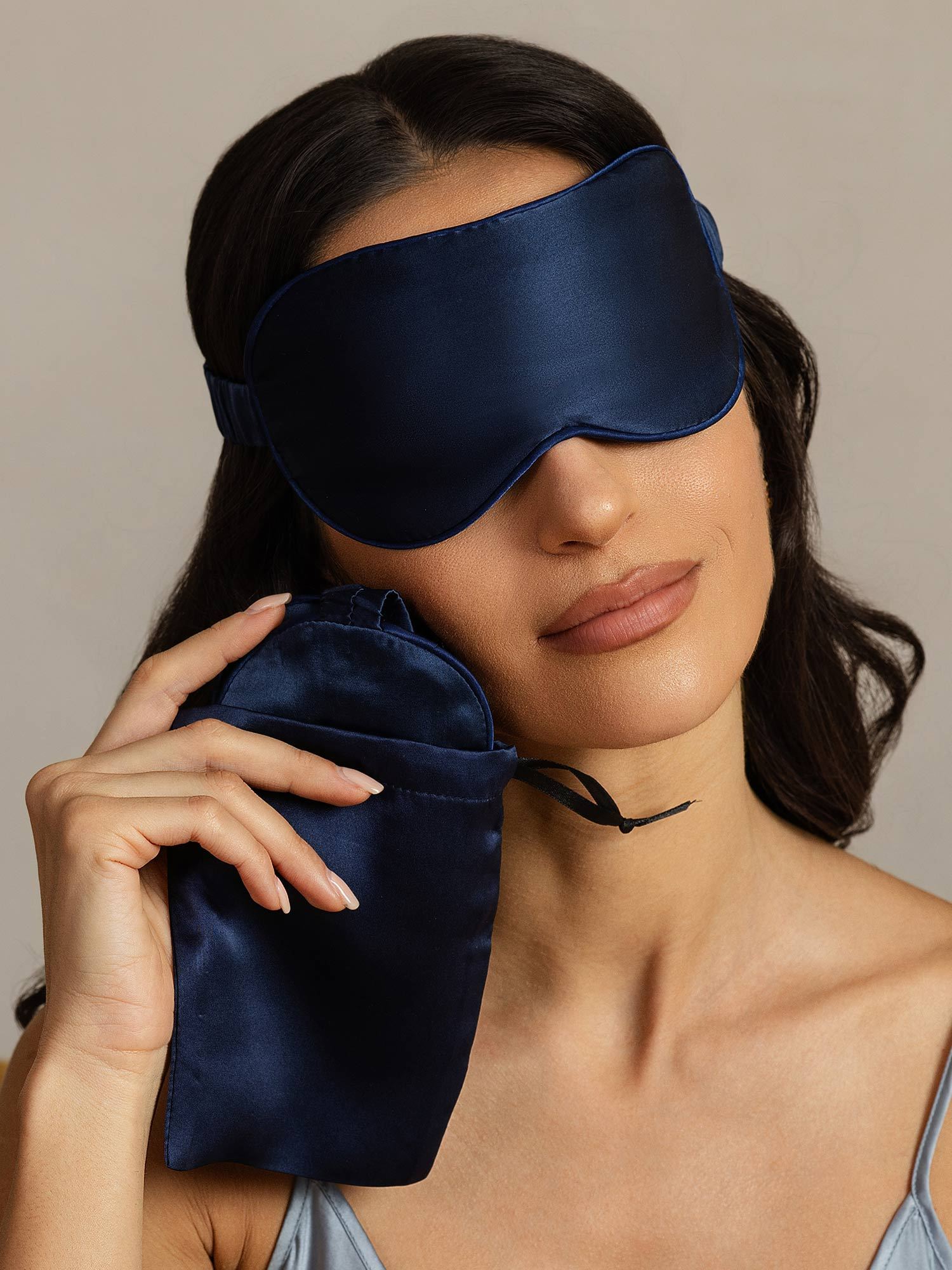 [DarkBlue] SilkSilky-UK Pure Silk Eye Mask 002