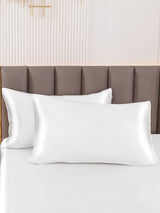 [White] SilkSilky-UK 22Momme Pure Silk Pillowcase 001