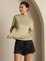 [Dried Herb] SilkSilky-UK Short Sleeve Women's T-Shirt 003