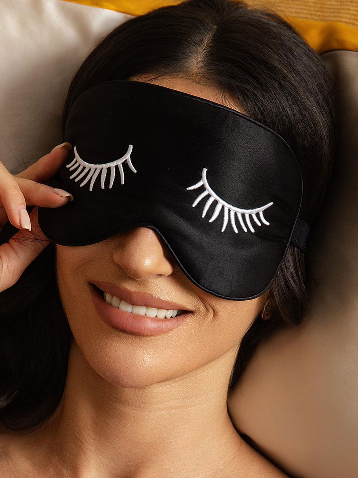[WhiteEyelashes] SilkSilky-UK Pure Silk Eye Mask 001