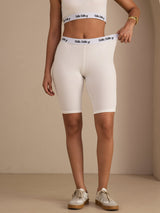 [White] SilkSilky-UK Womens Shorts 004