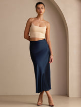[Dark Blue] SilkSilky-UK Skirt 005
