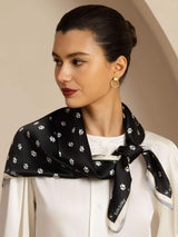 [Black] SilkSilky-UK Scarf 002